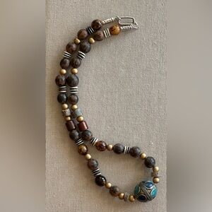 22 inch Wood bead Necklace NWOT